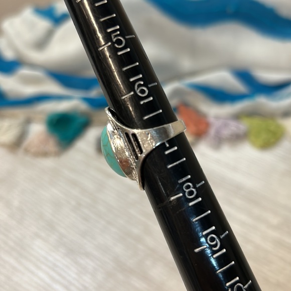 NWT Vintage Turquoise Western Bohemian Gemstone Ring Set of Four - Picture 7 of 13